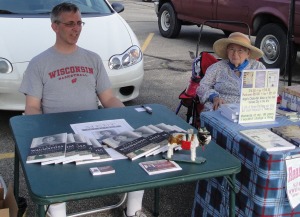 I and fellow author, Barbra Heavner, had a great time passing the time as we waited for folks to stop by and check out our writings.